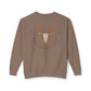 Longhorn Skull Crewneck Sweatshirt — Rustic Coffee Bar Logo Pullover