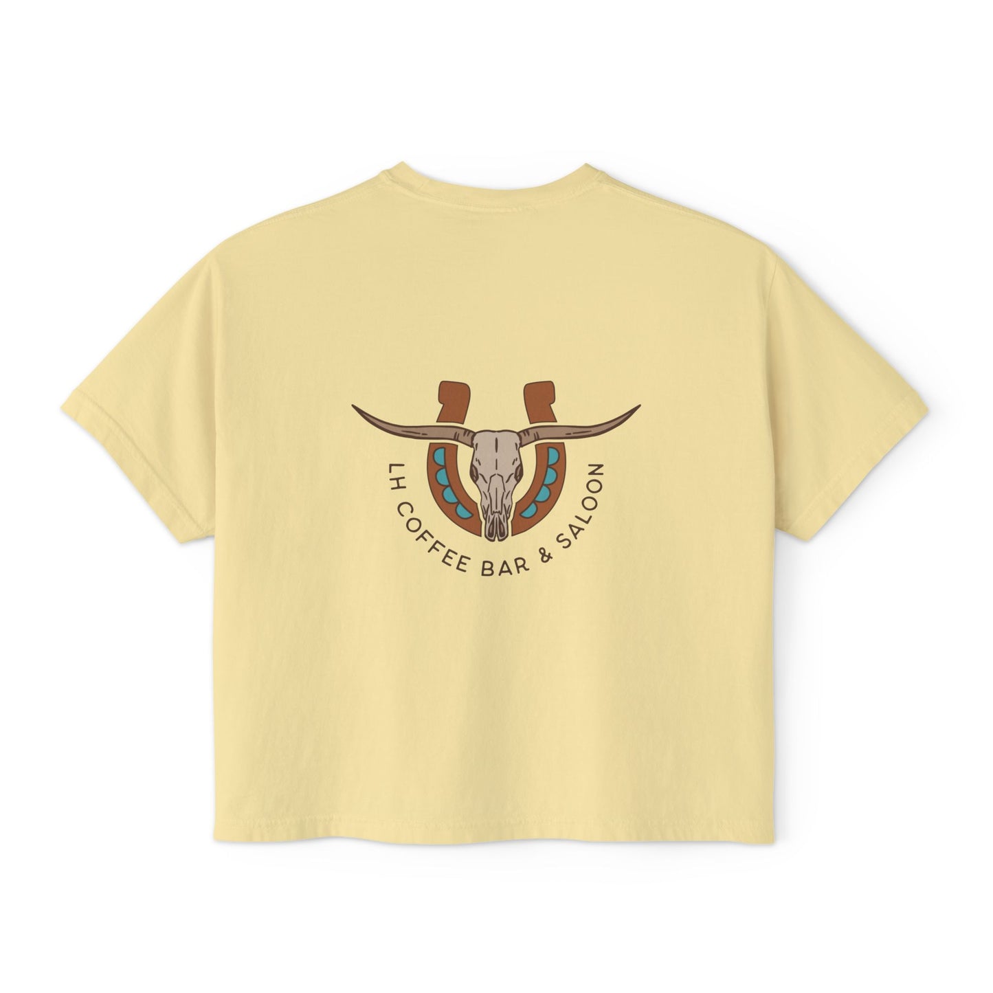 Boxy Tee — Southwest Longhorn Coffee Bar Logo Tee