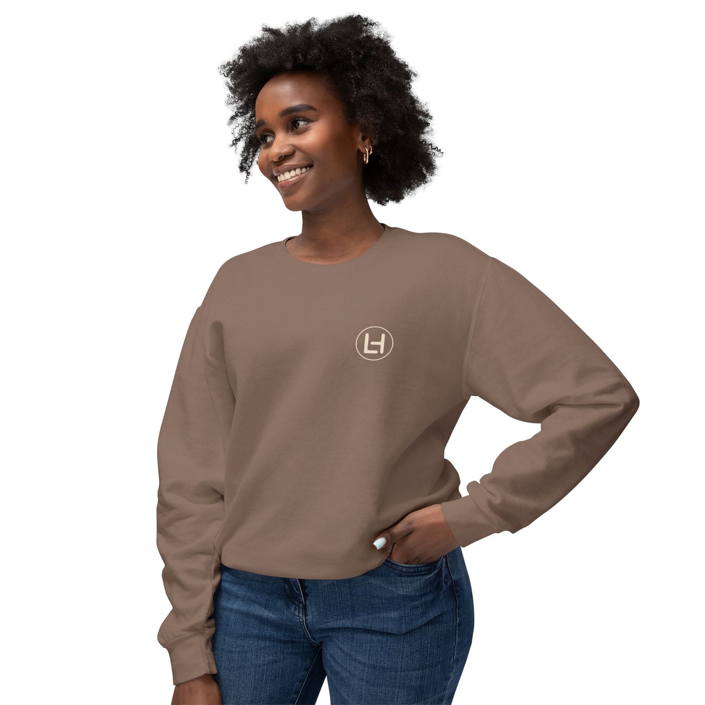 Longhorn Skull Crewneck Sweatshirt — Rustic Coffee Bar Logo Pullover